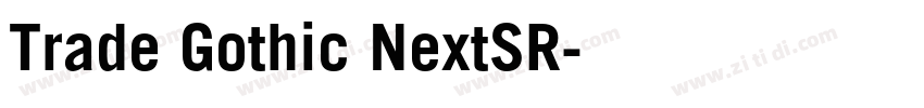 Trade Gothic NextSR字体转换